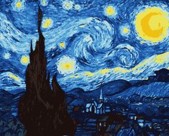 Картини за номерами "Зоряна ніч" Artissimo полотно на підрамнику 50x60 см PNX7599 в інтернет-магазині "Я - Picasso"