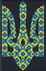 Алмазная мозаика "Символ Украины с голограммными стразами (AB) ©Maria Davydova" Идейка 20x20см AMC7689 в интернет-магазине "Я - Picasso"