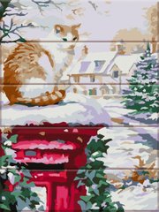 Картина за номерами на дереві "Зима прийшла" ArtStory подарункова упаковка 30x40см ASW091 в інтернет-магазині "Я - Picasso"