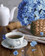 Алмазна картина-розмальовка "Чай з квітковим ароматом" BrushMe 3D ефект подарункова коробка 40x50см GZS1129 в інтернет-магазині "Я - Picasso"