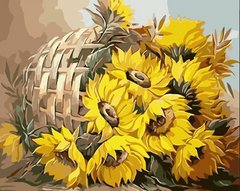 Картина за номерами "Соняшники в кошику" Origami 40x50см LW 3027 в інтернет-магазині "Я - Picasso"