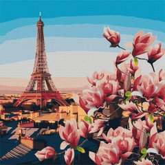 Картина за номерами "Паризькі магнолії" Ідейка 50х50см KHO3601 в інтернет-магазині "Я - Picasso"