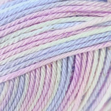 Пряжа Cotton Queen Multi Jacquard/Коттон Квін мульті жакард, рожевий-бузковий мультиколор 10404, Performance