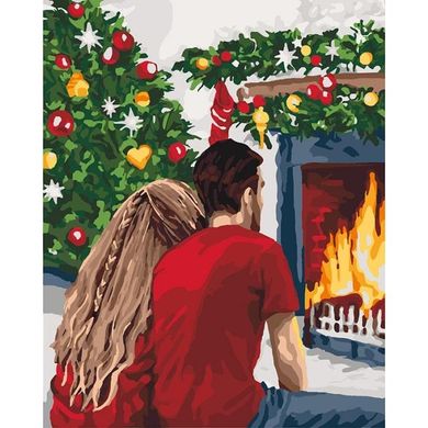 Картина за номерами "Різдвяна романтика" Ідейка полотно на підрамнику 40x50см КНО4640 в інтернет-магазині "Я - Picasso"