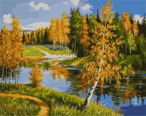 Картина по номерам - Осень в лесу 40x50см в интернет-магазине "Я - Picasso"