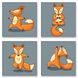 Набор для росписи по номерам полиптих - Yoga-fox