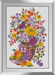 31233 Цветы и фрукты. Dream Art. Набор алмазной живописи (квадратные, полная) в интернет-магазине "Я - Picasso"