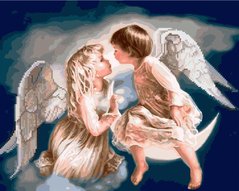 Алмазная картина-раскраска "Маленькие ангелочки" BrushMe подарочная упаковка 40x50 cм GZS1175 в интернет-магазине "Я - Picasso"
