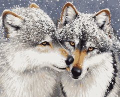 Картини за номерами "Вовки" Artissimo полотно на підрамнику 50x60 см PNX8537 в інтернет-магазині "Я - Picasso"