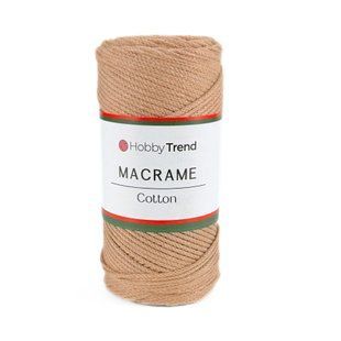 Пряжа Cotton Macrame/Котон Макраме, карамель 1001/032, Hobby Trend
