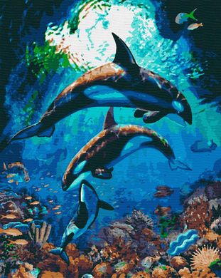 Картина по номерам "Підводне царство" холст на подрамнике 40x50 см RB-0420 в інтернет-магазині "Я - Picasso"