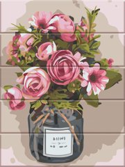Картина за номерами на дереві "Чайні троянди" ArtStory подарункова упаковка 30x40см ASW156 в інтернет-магазині "Я - Picasso"