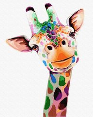 Картина за номерами "Усміхнений жираф" BrushMe полотно на підрамнику 40x50см GX32225 в інтернет-магазині "Я - Picasso"