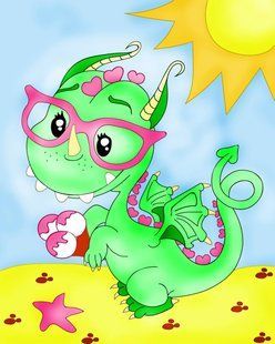 Картина по номерам - Динозаврик 20х25см в интернет-магазине "Я - Picasso"
