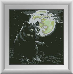 30303 Ночная пума. Dream Art. Набор алмазной живописи (квадратные, полная) в интернет-магазине "Я - Picasso"