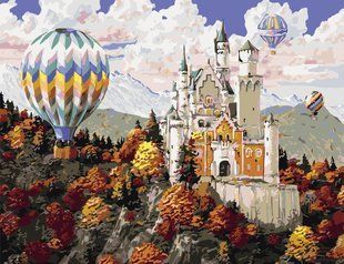 Картина за номерами "Замок в горах" ArtStory в подарунковій коробці 50x65см AS0814 в інтернет-магазині "Я - Picasso"