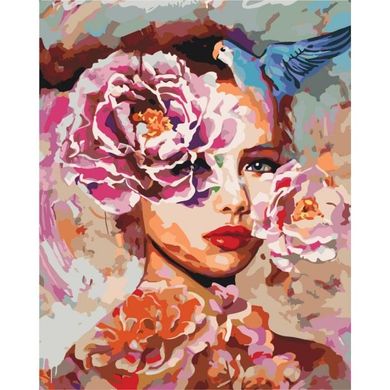Картина за номерами "Жіноча фантазія" Ідейка полотно на підрамнику 40x50см КНО2669 в інтернет-магазині "Я - Picasso"