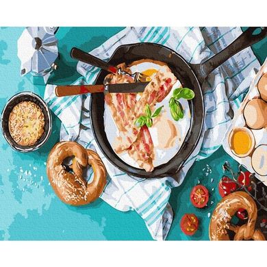 Картина за номерами "Смачний сніданок" BrushMe полотно на підрамнику 40х50см GX31022 в інтернет-магазині "Я - Picasso"