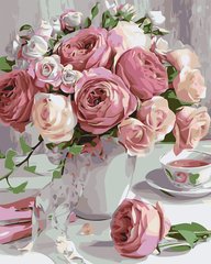 Картина по номерам "Розовые пионы в вазе" Origami 40x50см LW 3069 в интернет-магазине "Я - Picasso"