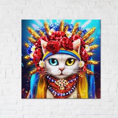 Постер Киця україночка ©Маріанна Пащук 40х40см CN53126M в інтернет-магазині "Я - Picasso"