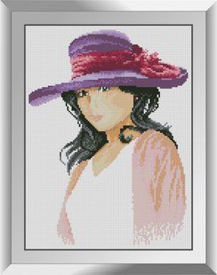 Алмазна мозаїка "У фіолетовою капелюшку" Dream Art в коробці 31329 в інтернет-магазині "Я - Picasso"