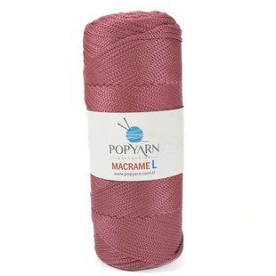 Пряжа Macrame L/Макраме Л, запорошена троянда B-230, Popyarn