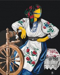 Картина за номерами "Мотанка з прялкою" BrushMe полотно на підрамнику 40x50см BS53640 в інтернет-магазині "Я - Picasso"