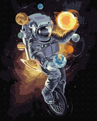 Картина за номерами "Космічний жонглер" BrushMe полотно на підрамнику 40x50см GX34813 в інтернет-магазині "Я - Picasso"