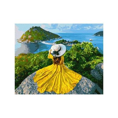 Картина за номерами "Дівчина-сонце" BrushMe полотно на підрамнику 40х50см GX37988 в інтернет-магазині "Я - Picasso"