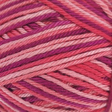 Пряжа Cotton Queen Multi/Коттон Квін Мульти, бордовий-червоний-рожевий мультиколор 9531 Performance