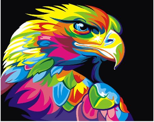 Картина по номерам - Радужный орел 40x50см в интернет-магазине "Я - Picasso"