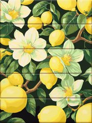 Картина по номерам на дереве "Лимоны" ArtStory подарочная упаковка 30x40см в интернет-магазине "Я - Picasso"
