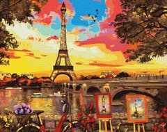 Картина за номерами "Мальовничий куточок в Парижі" BrushMe полотно на підрамнику 40x50см GX32613 в інтернет-магазині "Я - Picasso"