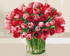 Картина за номерами "Букет тюльпанів для коханої" BrushMe полотно на підрамнику 40x50см BS51742 в інтернет-магазині "Я - Picasso"