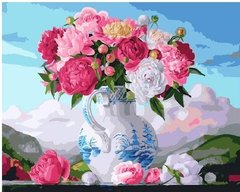 Картина за номерами "Букет півоній у вазі" BrushMe полотно на підрамнику 40x50см GX25496 в інтернет-магазині "Я - Picasso"