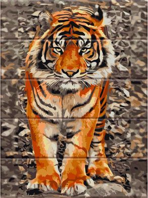 Картина по номерам на дереве - Уссурийский тигр 30x40 см в интернет-магазине "Я - Picasso"