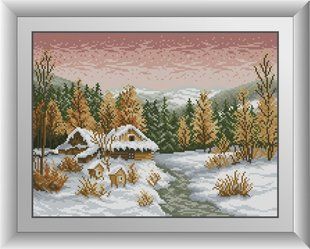 30946 Заморозки. Dream Art. Набор алмазной живописи (квадратные, полная) в интернет-магазине "Я - Picasso"