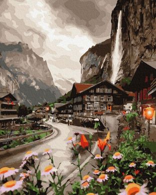 Картина за номерами "Городок в Швейцарії" BrushMe полотно на підрамнику 40x50см BS36527 в інтернет-магазині "Я - Picasso"
