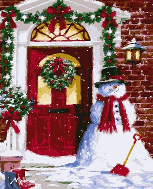 Картины по номерам - Снеговик 40x50 см в интернет-магазине "Я - Picasso"