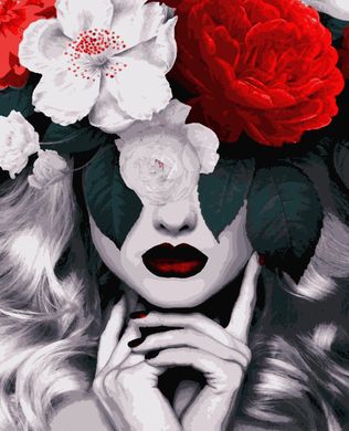 Картины по номерам - Женщина-цветок 40x50 в интернет-магазине "Я - Picasso"
