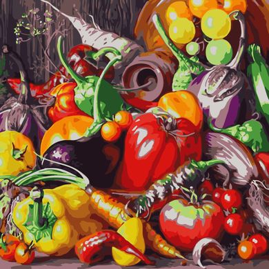 Картина за номерами "Урожай" ArtStory полотно на підрамнику 40х40см AS1082 в інтернет-магазині "Я - Picasso"