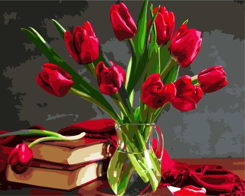 Картина по номерам - Букет тюльпанов 40х50 в интернет-магазине "Я - Picasso"