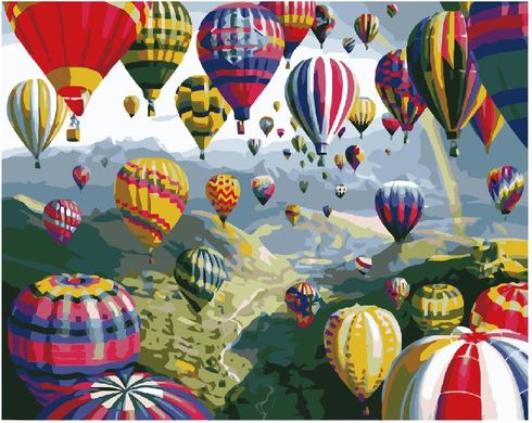 Картина по номерам - Разноцветные шары 40х50 в интернет-магазине "Я - Picasso"