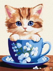 Картина за номерами "Бешкетне кошеня" Ідейка полотно на підрамнику 30x40см KHO6544 в інтернет-магазині "Я - Picasso"