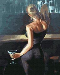 Картина за номерами "Леді в чорному" BrushMe полотно на підрамнику 40x50см GX33818 в інтернет-магазині "Я - Picasso"