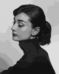 Картина за номерами "Одрі Хепберн в об'єктиві камери" BrushMe полотно на підрамнику 40 * 50см GX7905 в інтернет-магазині "Я - Picasso"
