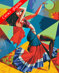 Картина по номерам "Танец Эсмеральды" холст на подрамнике 40x50 см RB-0204 в интернет-магазине "Я - Picasso"