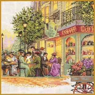 Старое кафе. Набор для вышивания крестом. Classic Design (4363) в интернет-магазине "Я - Picasso"