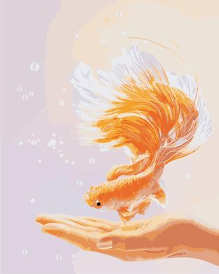 Картина по номерам - Золотая рыбка 40х50 в интернет-магазине "Я - Picasso"