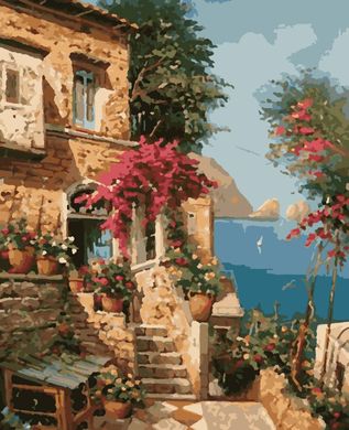 Картини за номерами "Відпочинок в Середземномор'ї" Artissimo полотно на підрамнику 50x60 см PNX5513 в інтернет-магазині "Я - Picasso"